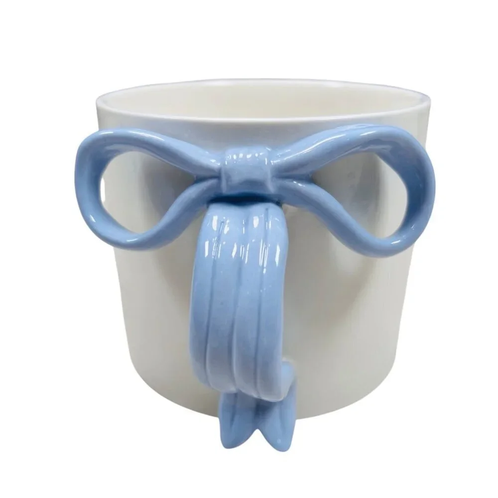 Bow Mug Feminine Flirty Sweet Tea Coffee Kitchen Drinkware